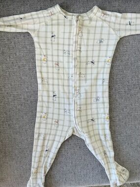 Pehr Baby Graphic Organic cotton footie 6-11M